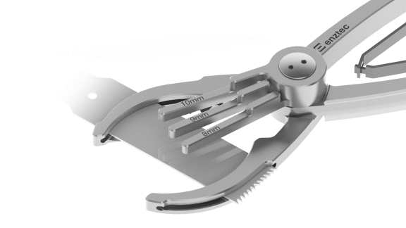 ENZTEC Classic Patella Saw Guide Wide Cut Area